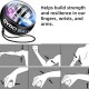 Giroskopinis riešo treniruoklis Gyro Ball Strengthens Blue, Led 6 spalvos