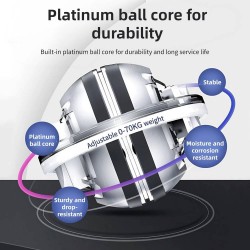 Giroskopinis riešo treniruoklis Gyro Ball Strengthens Blue, Led 6 spalvos