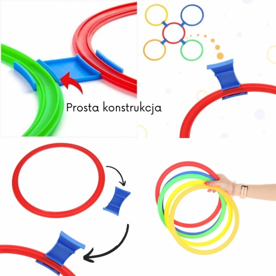 Hopscotch rinkinys žiedams, lankams, 10 vnt. WOOPIE
