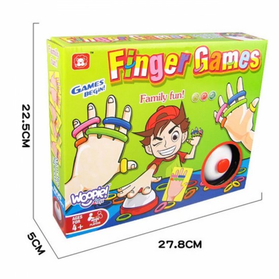 Įgūdžių žaidimas FINGER GAMES Spalvingi trintukai 4+ WOOPIE