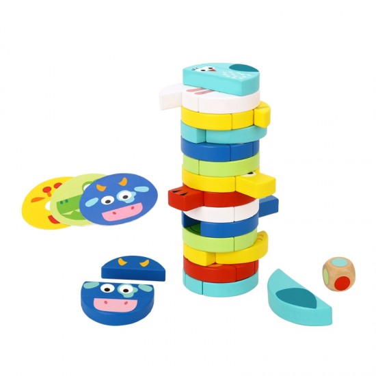 Įgūdžių žaidimas gyvūnų kaladėlėms FSC sertifikuotas TOOKY TOY