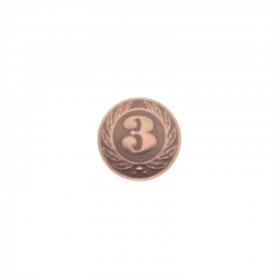 Įklija A1/J11 Trečia vieta bronza 25mm