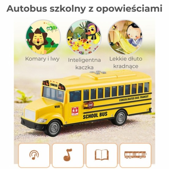 Interaktyvus elektrinis mokyklinis autobusas 1:20 WOOPIE