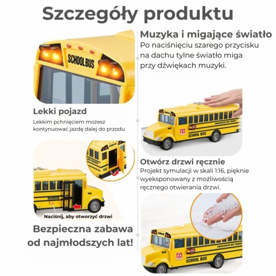 Interaktyvus elektrinis mokyklinis autobusas 1:20 WOOPIE