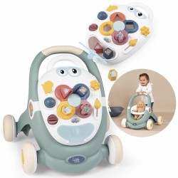 Interaktyvus vežimėlis su stūmikliu SMOBY Little Walker 3in1