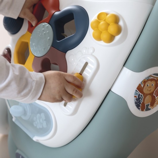 Interaktyvus vežimėlis su stūmikliu SMOBY Little Walker 3in1