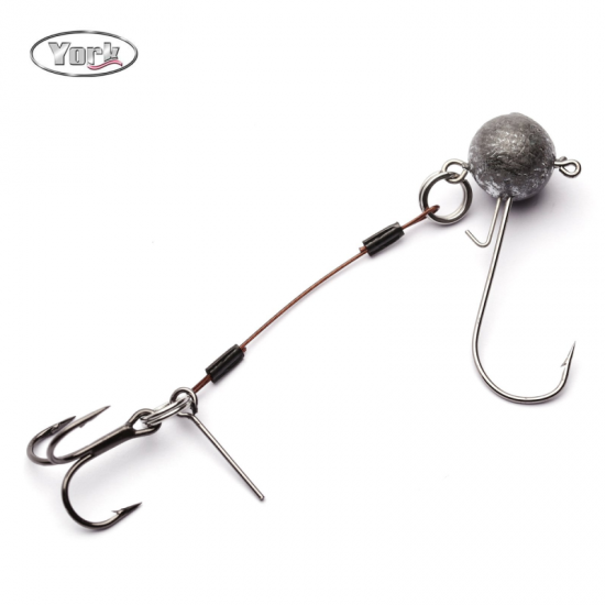 JIG Galvakablis YORK YPGK305 Su Papildomu Trišakiu 15g.-3/0