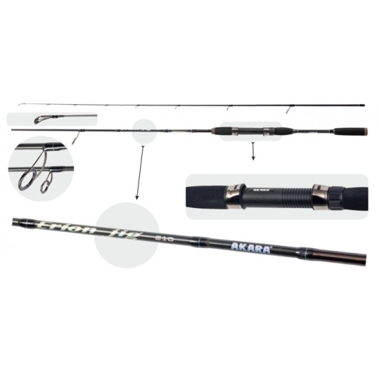 Jigo Spiningas AKARA Erion Jig TX-30 2-ų Dalių, Ilgis 198 cm Testas 2-8g.