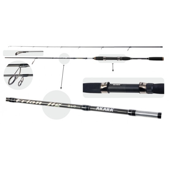 Jigo Spiningas AKARA Erion Jig TX-30 2-ų Dalių, Ilgis 2,10m, Testas 3-12g.