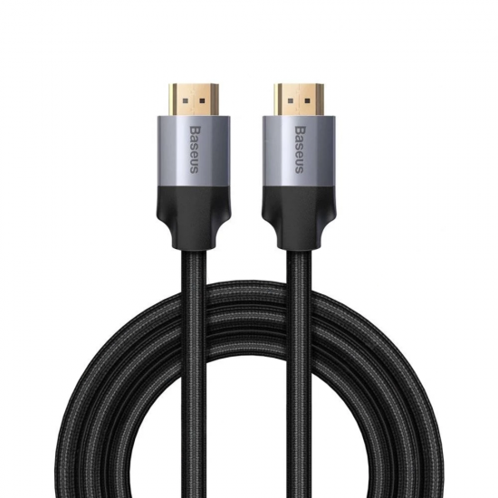Kabelis DP HDMI 2.0m vienpusis tamsiai pilkas BASEUS