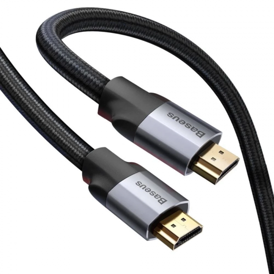 Kabelis DP HDMI 2.0m vienpusis tamsiai pilkas BASEUS