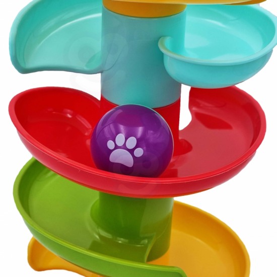 Kamuoliukų takelio spiralės rinkinys + 2 kamuoliukai WOOPIE BABY