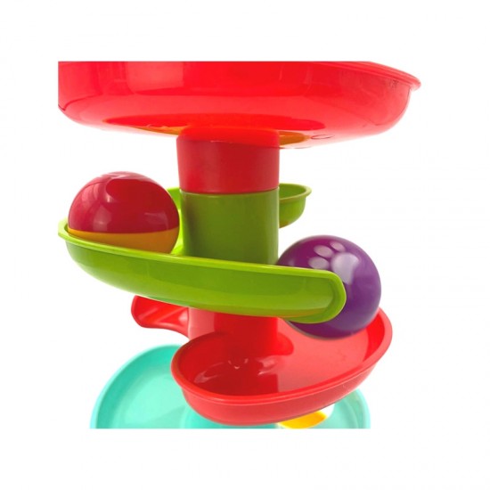 Kamuoliukų takelio spiralės rinkinys + 2 kamuoliukai WOOPIE BABY