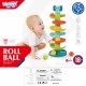 Kamuoliukų takelio spiralės rinkinys + 3 kamuoliukai WOOPIE BABY