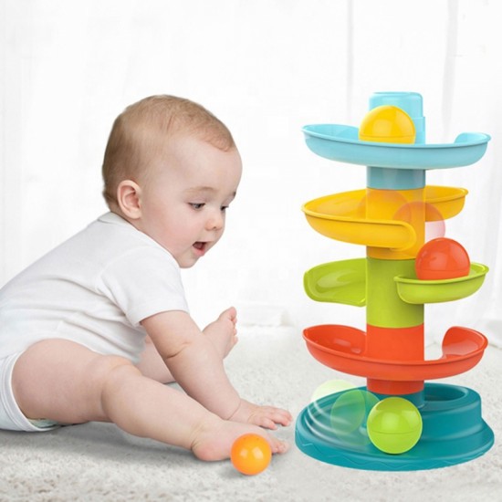 Kamuoliukų takelio spiralės rinkinys + 3 kamuoliukai WOOPIE