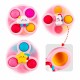 Keičiamas sensorinis žaislas „Space Spinner Pop-it“, 3 vnt., rožinis. WOOPIE BABY