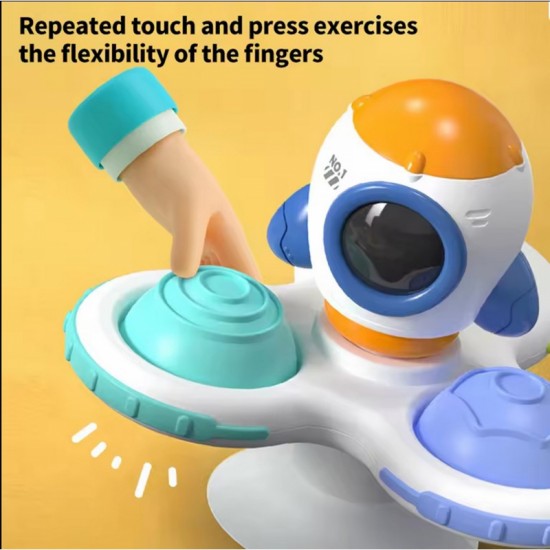 Keičiamas sensorinis žaislas „Space Spinner Pop-it“, 3 vnt. WOOPIE BABY