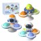 Keičiamas sensorinis žaislas „Space Spinner Pop-it“, 3 vnt. WOOPIE BABY