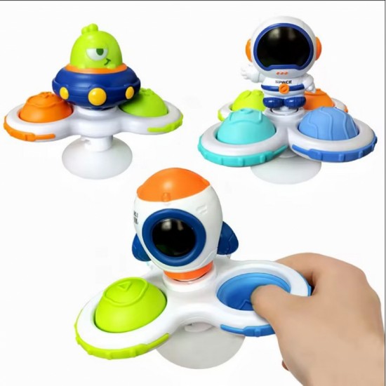 Keičiamas sensorinis žaislas „Space Spinner Pop-it“, 3 vnt. WOOPIE BABY