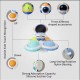 Keičiamas sensorinis žaislas „Space Spinner Pop-it“, 3 vnt. WOOPIE BABY