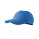 Kepurė su snapeliu MALFINI 5P 307 Unisex, Azure blue 340g/m2