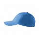 Kepurė su snapeliu MALFINI 5P 307 Unisex, Azure blue 340g/m2