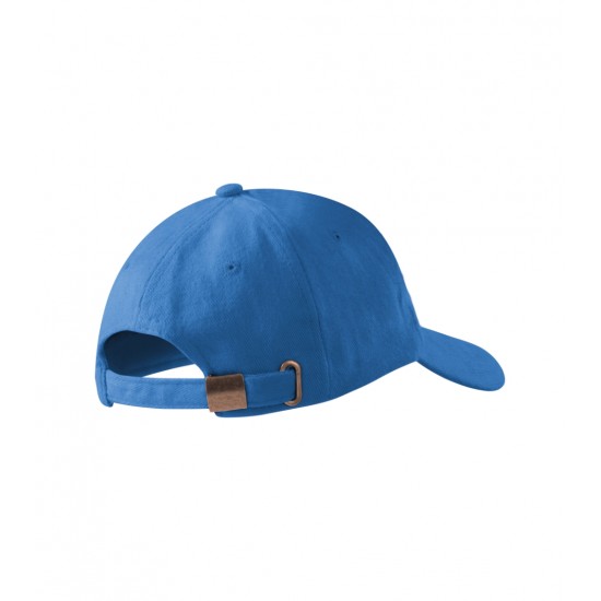 Kepurė su snapeliu MALFINI 5P 307 Unisex, Azure blue 340g/m2