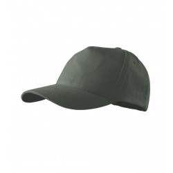 Kepurė su snapeliu MALFINI 5P 307 Unisex, Castor gray 340g/m2