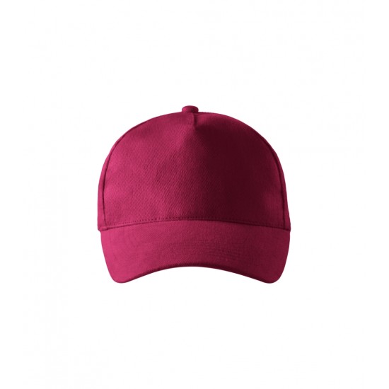 Kepurė su snapeliu MALFINI 5P 307 Unisex, Garnet 340g/m2