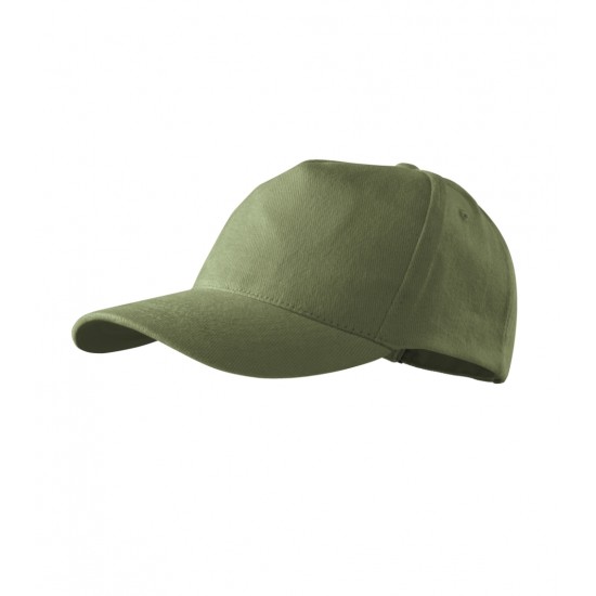 Kepurė su snapeliu MALFINI 5P 307 Unisex, Khaki 340g/m2