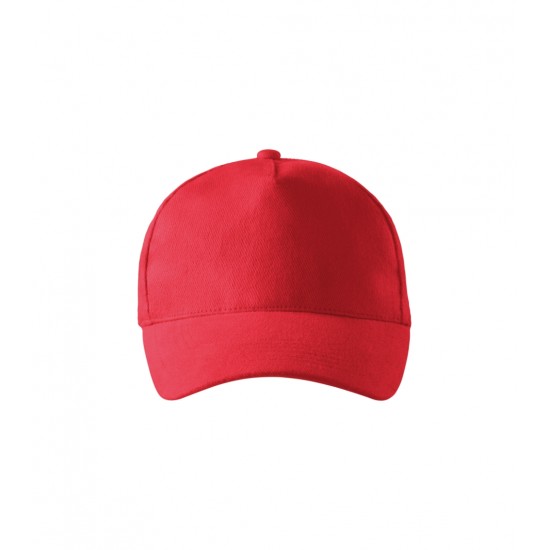 Kepurė su snapeliu MALFINI 5P 307 Unisex, Red 340g/m2 Kepurė su snapeliu MALFINI 5P 307 Unisex, Red 340g/m2