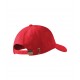Kepurė su snapeliu MALFINI 5P 307 Unisex, Red 340g/m2 Kepurė su snapeliu MALFINI 5P 307 Unisex, Red 340g/m2