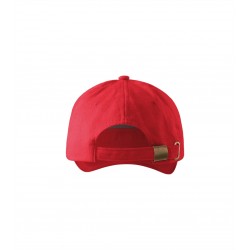 Kepurė su snapeliu MALFINI 5P 307 Unisex, Red 340g/m2