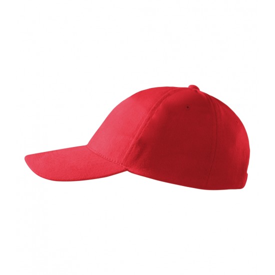 Kepurė su snapeliu MALFINI 5P 307 Unisex, Red 340g/m2 Kepurė su snapeliu MALFINI 5P 307 Unisex, Red 340g/m2