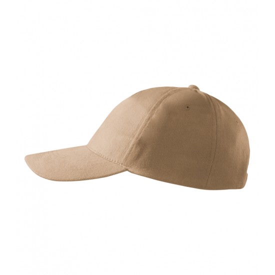 Kepurė su snapeliu MALFINI 5P 307 Unisex, Sand 340g/m2