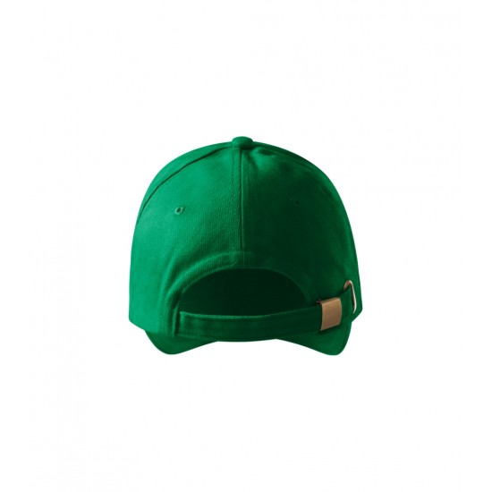 Kepurėle su snapeliu MALFINI Sandwich 6P Kelly green 340 g/m²