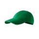 Kepurėle su snapeliu MALFINI Sandwich 6P Kelly green 340 g/m²