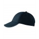 Kepurėle su snapeliu MALFINI Sandwich 6P Navy blue 340 g/m²