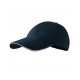 Kepurėle su snapeliu MALFINI Sandwich 6P Navy blue 340 g/m²