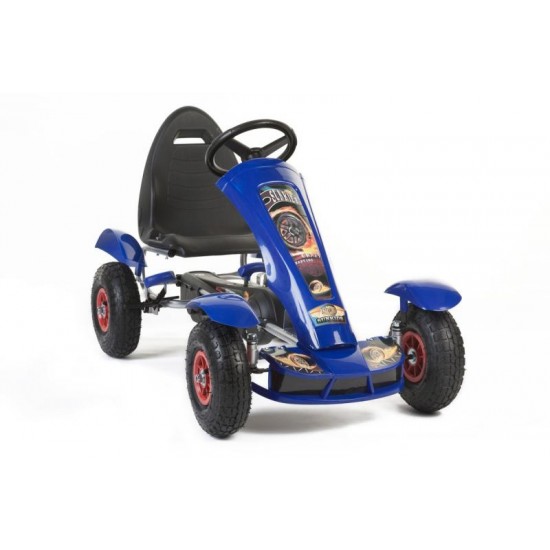 Keturratis Go-Kart F618, mėlynas (4-10 metų)