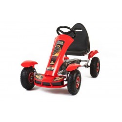 Keturratis Go-Kart F618, raudonas (4-10 metų)