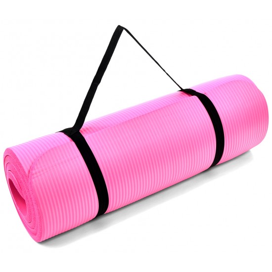 Kilimėlis PROFIT FITNESS PRO NBR 180x60x1,5 cm, rožinis Kilimėlis PROFIT FITNESS PRO NBR 180x60x1,5 cm, rožinis