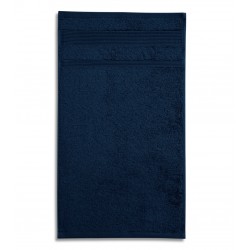 Kilpinis rankšluostis Malfini Organic navy blue 50x30 cm. Ekologiškos medvilnės