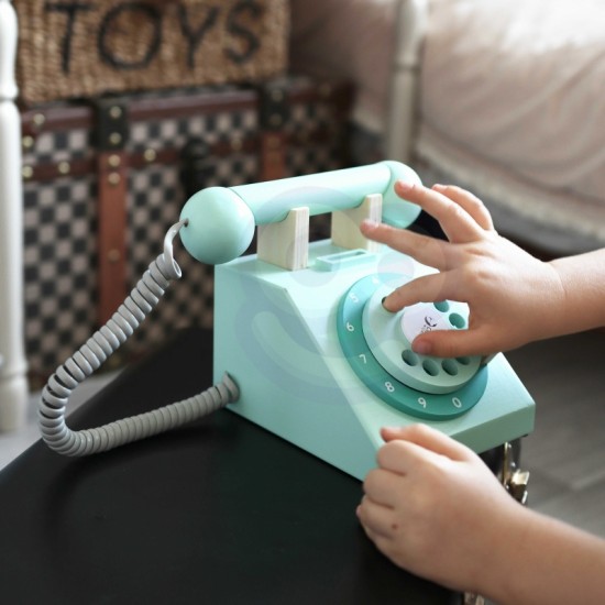 Klasikiniai mediniai telefonai vaikams, 4 vnt. CLASSIC WORLD
