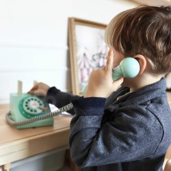 Klasikiniai mediniai telefonai vaikams, 4 vnt. CLASSIC WORLD