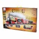Klasikinis elektrinis traukinys, geležinkelio bėgių garsinis apšvietimas + 29 priedai. WOOPIE
