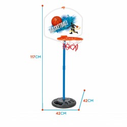 Klasikinis krepšinio rinkinys 117 cm + kamuolys WOOPIE