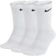 Kojinės, 3 poros, baltos, SX7664 100 Nike Everyday Cushioned Crew