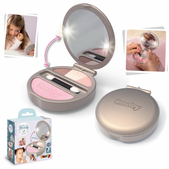 Kompaktiškas pudros rinkinys su veidrodėliu ir šviesa SMOBY My Beauty