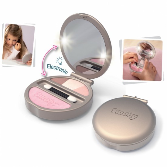 Kompaktiškas pudros rinkinys su veidrodėliu ir šviesa SMOBY My Beauty